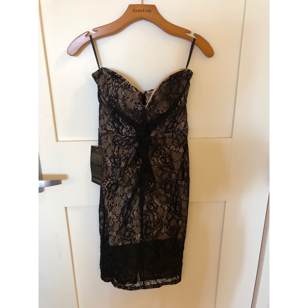 NWTs!! Women’s Strapless Lace Dress - bebe